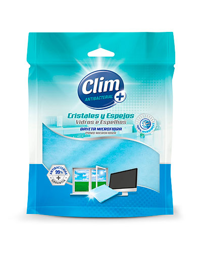 CLIM ANTIBACTERIAL Cleaning cloth, microfibres and cloths Glass Microfiber Cloth