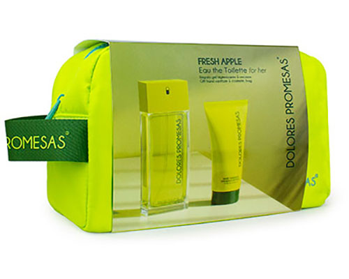 DOLORES PROMESAS Gift set SET FRESH APPLE<br>Eau de toilette for her 100ml+Hand Sanitizer+Cosmetic bag