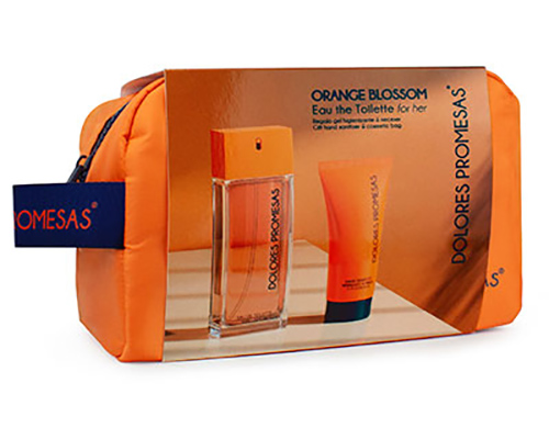 DOLORES PROMESAS Gift set SET ORANGE BLOSSOM<br>Eau de toilette for her 100ml+Hand Sanitizer+Cosmetic bag