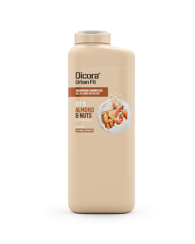 DICORA URBAN FIT Geles de baño Gel De Ducha Vitamin B Almond&Nuts 400ML