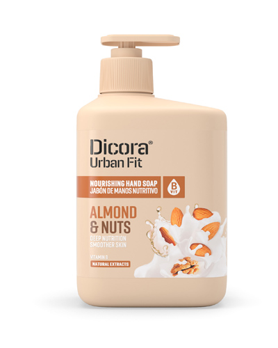 DICORA URBAN FIT Jabones de manos Jabn De Manos Vitamine B Almond&Nuts 500Ml