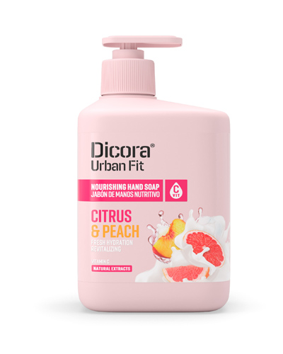 DICORA URBAN FIT Hand soaps Hand Soap Vitamine C Citrics&Peach 500Ml