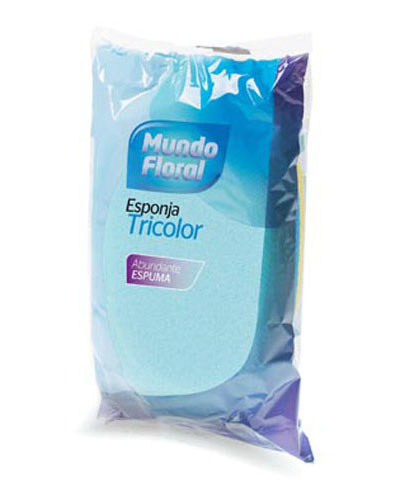 MUNDO FLORAL Higiene personal Esponja Tricolor