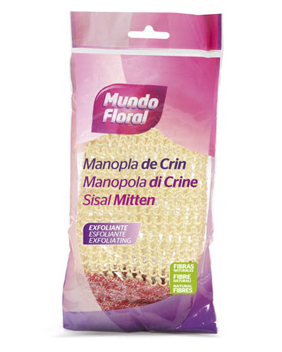 MUNDO FLORAL Higiene personal Manopla de Crin