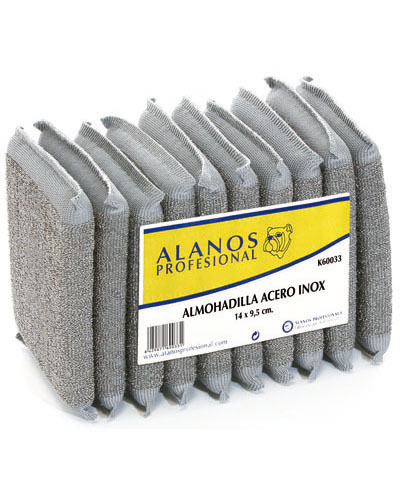 ALANOS PROFESIONAL Aceros Almohadilla Inox 14x9,5